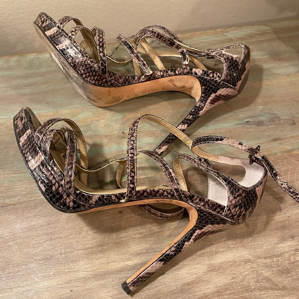 Saks Fifth Ave strappy heels - Picture 8 of 11